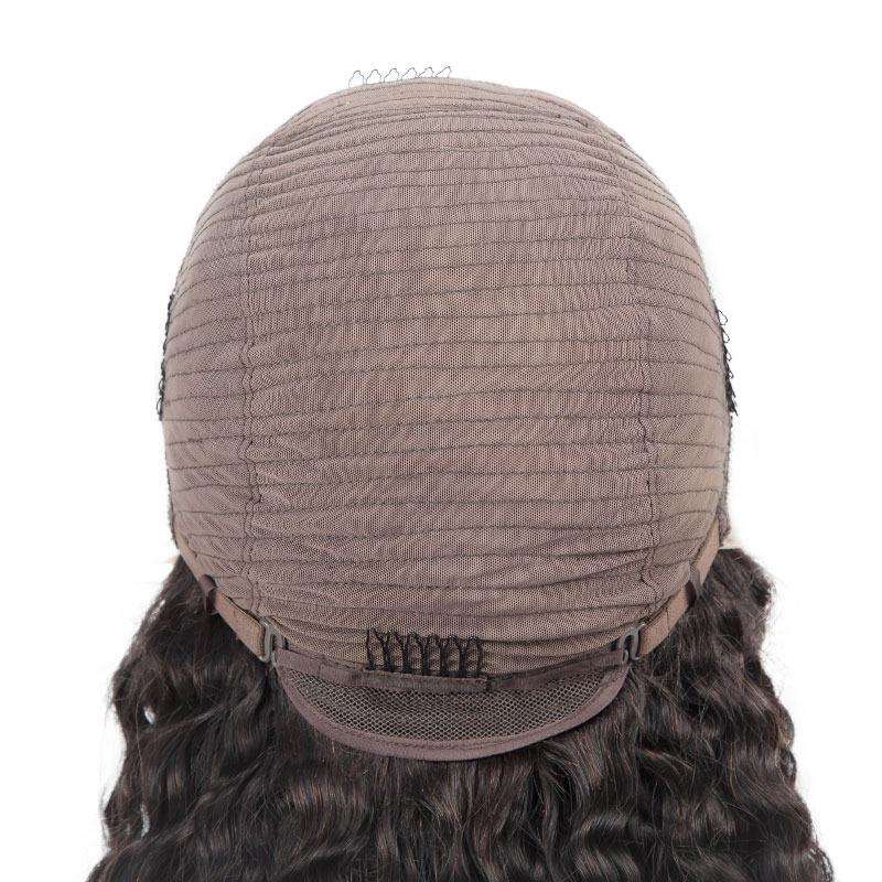 13x4 HD Transparent Lace Front Loose Curly Human Hair Wigs 200% Densit - Inspiren-Ezone