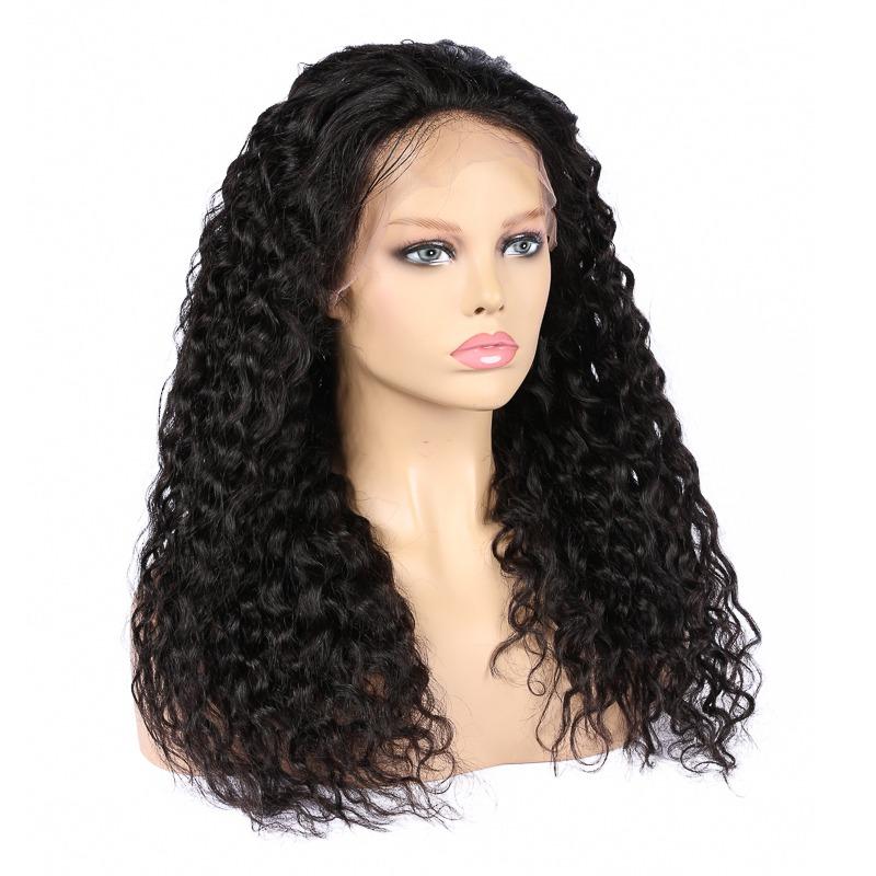 13x4 HD Transparent Lace Frontal Deep Wave Human Hair Wigs 200% Densit - Inspiren-Ezone
