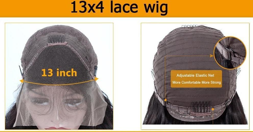 13x4 HD Transparent Lace Frontal Water Wave Human Hair Wigs 200% Densi - Inspiren-Ezone