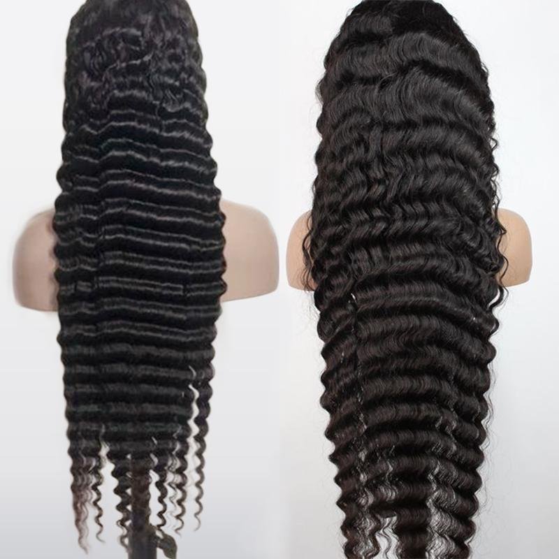 180% Density Full 4x4 Transparent Lace Front Loose Deep Human Hair Wig - Inspiren-Ezone