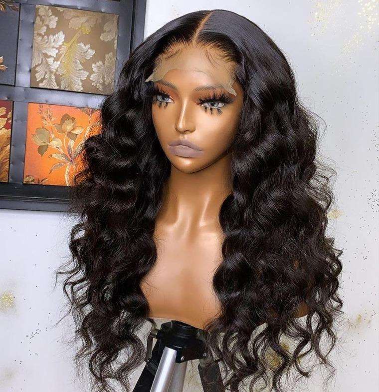 180% Density Full 4x4 Transparent Lace Front Loose Wave Human Hair Wig - Inspiren-Ezone