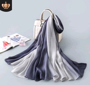 2021 new gradient color scarf women's Europe and the United States hot silk scarf sunscreen shawl beach towel - Inspiren-Ezone