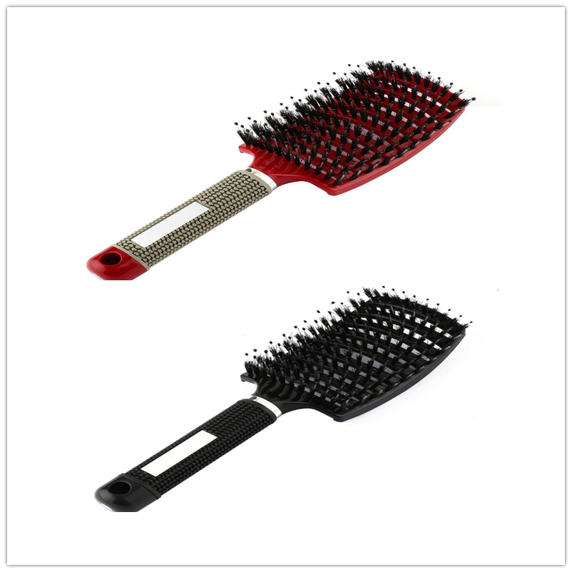 Hairbrush Anti Klit Brushy Haarborstel Women Detangler Hair Brush Bristle Nylon Scalp Massage  Teaser Hair Brush Comb - Inspiren-Ezone