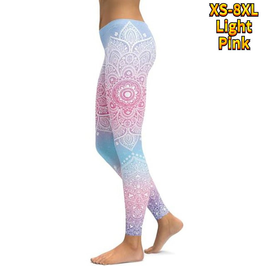 3D Printing High Waist Sexy Hip Yoga Pants - Inspiren-Ezone