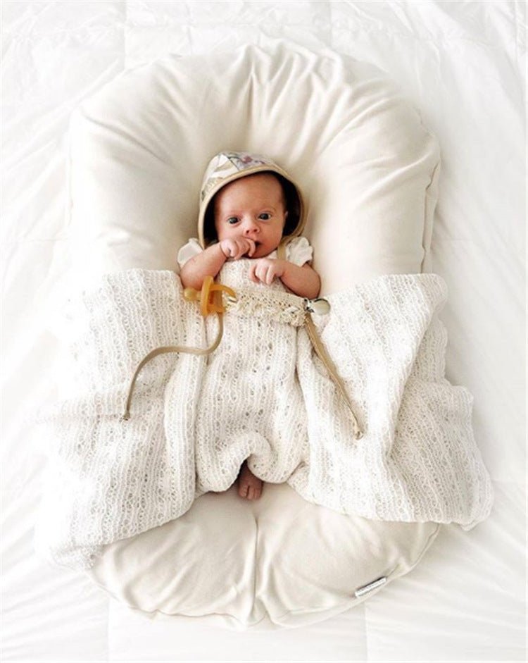 Baby Nest Bed Crib Newborn Baby Nest Cot Cribs Infant Portable Cotton Crib Travel Cradle Cushion - Inspiren-Ezone