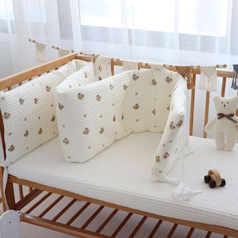 Baby Stitching Soft Bag Bumper Bed Surround - Inspiren-Ezone