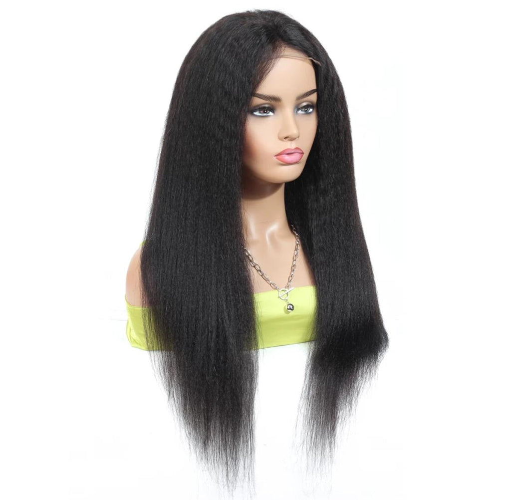 BeuMax Brazilian 13x4 Kinky Straight Lace Front Human Hair Wigs - Inspiren-Ezone