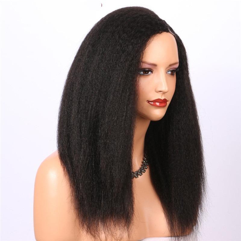 BeuMax Kinky Straight U part Human Hair Wigs - Inspiren-Ezone