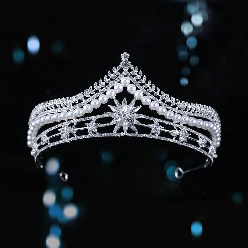 Bridal Crown Baroque Pearl High-end Luxury Headband - Inspiren-Ezone