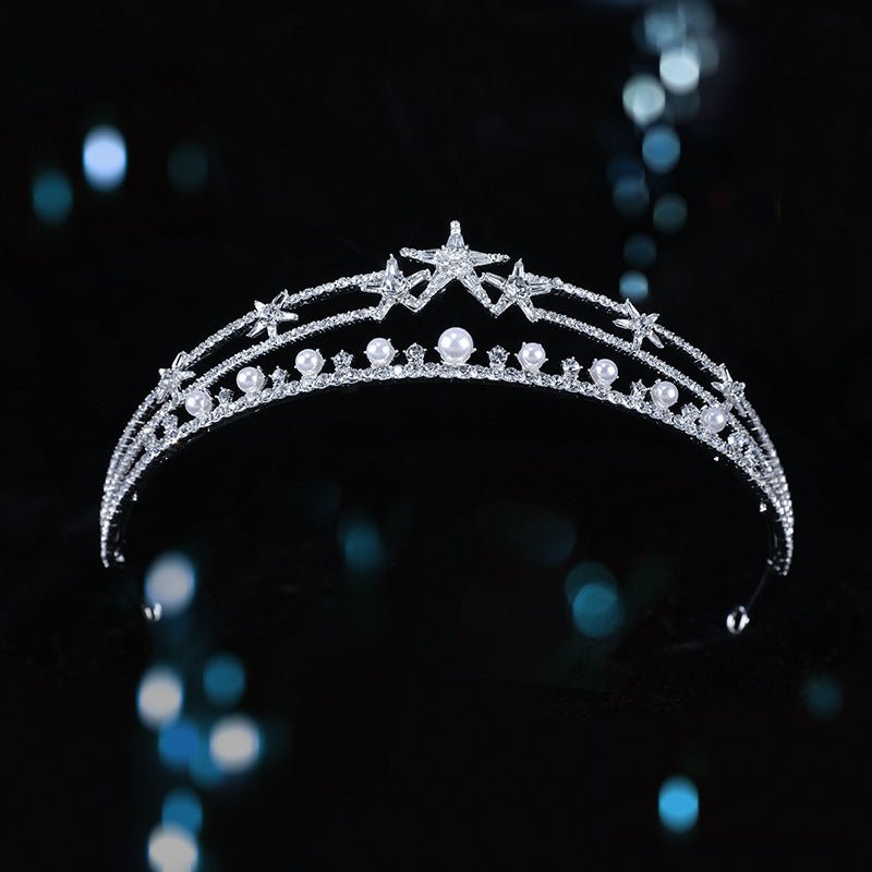 Bridal Crown Baroque Pearl High-end Luxury Headband - Inspiren-Ezone