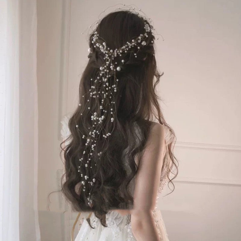 Bridal Headdress Handmade Pearl Fairy Hairband Super Fairy - Inspiren-Ezone
