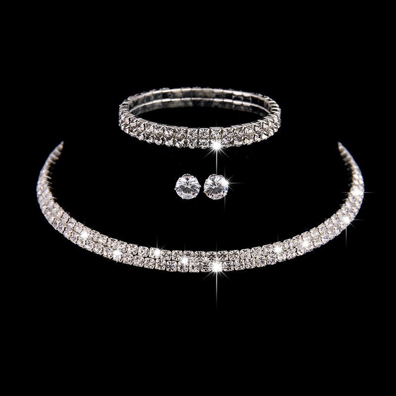 Bridal jewelry, bridal three sets of hot sell, Europe and the United States wedding accessories, wedding jewelry set 426 - Inspiren-Ezone