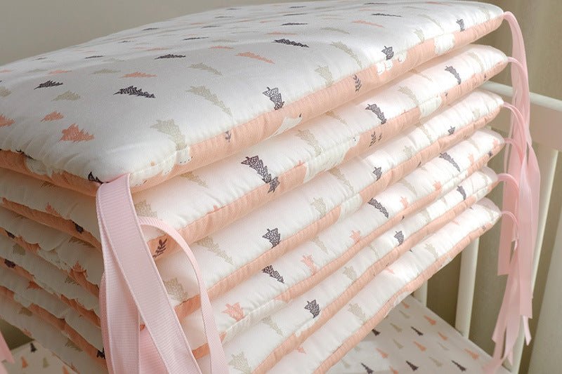 Cartoon embroidered cotton bumper bed - Inspiren-Ezone