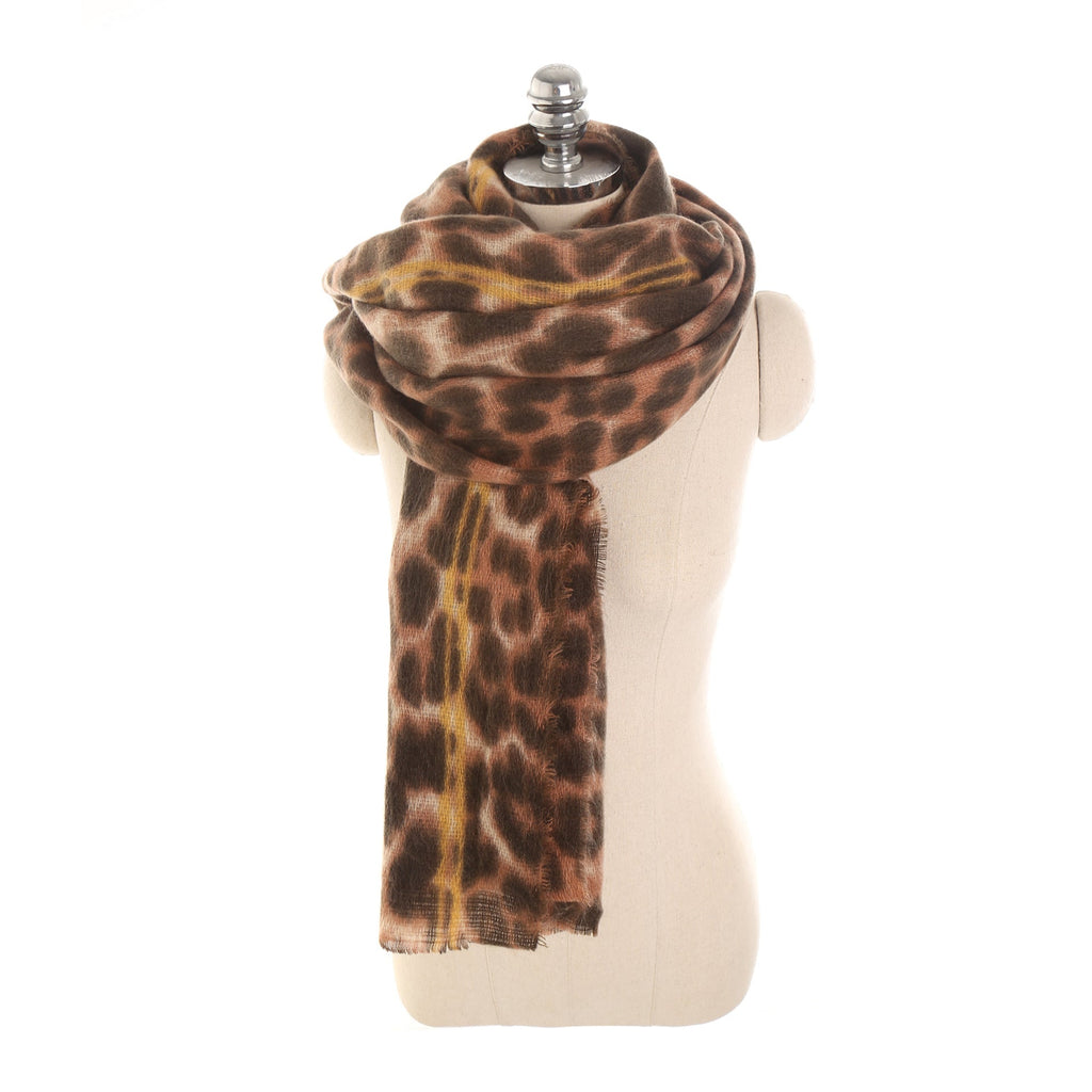 Cashmere Leopard-print women's scarf shawl - Inspiren-Ezone