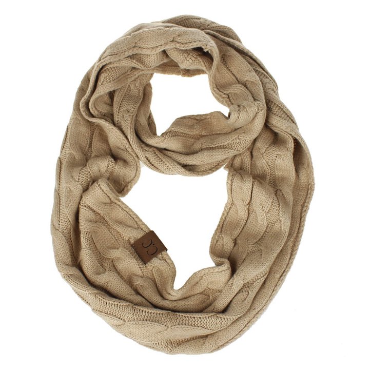 CC scarf wool knit bib winter collar - Inspiren-Ezone