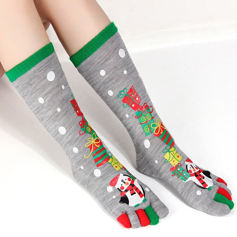 Christmas Five Finger Socks - Inspiren-Ezone