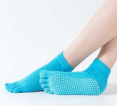 Constant polymer factory direct Yoga socks dew toe anti slip women massage Yoga five finger socks pure cotton sports five toe socks - Inspiren-Ezone