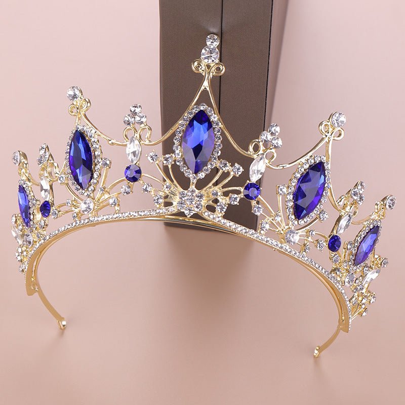 Crystal Crown Bride Golden Headband - Inspiren-Ezone