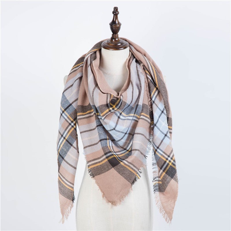 Design Women Triangles Scarf Long Scarves Shawl Autumn Winter - Inspiren-Ezone