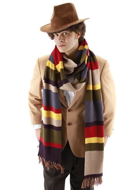 Doctor Who Fourth Generation Doctor Striped Scarf - Inspiren-Ezone