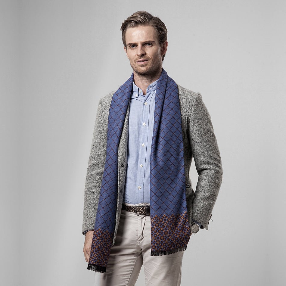 Ethnic classic plaid casual warm scarf - Inspiren-Ezone