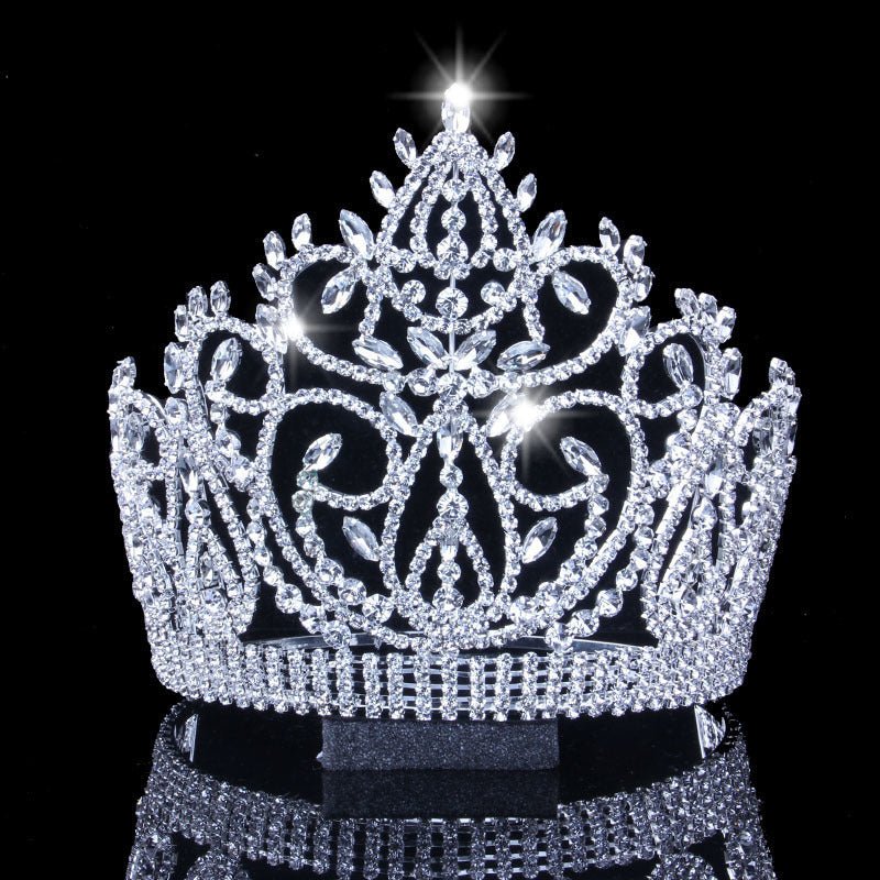 European And American Bridal Crown Luxury Rhinestone Big Crown Headdress - Inspiren-Ezone