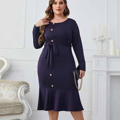 Women's European And American Style Silk Satin Texture Dress - Inspiren-Ezone