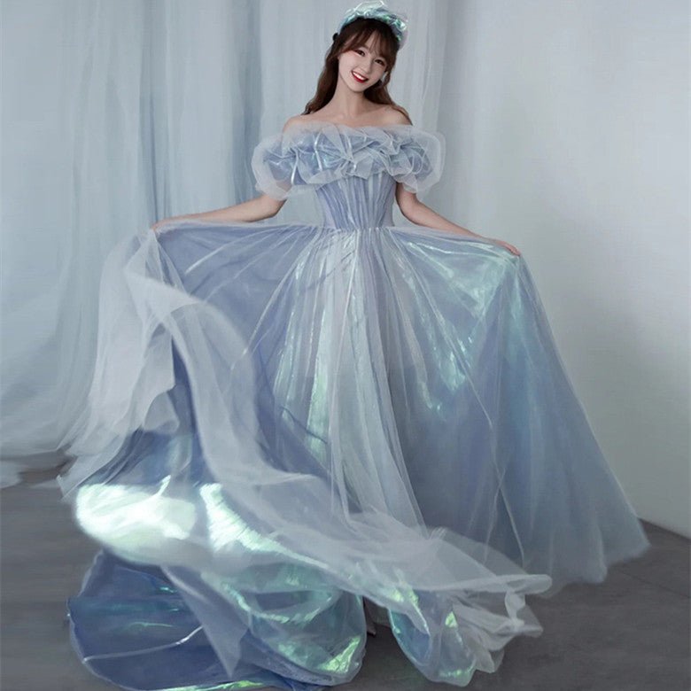 Evening Gown For Women Haze Blue Fairy - Inspiren-Ezone