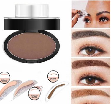 Eyebrow Powder Stamp Tint Stencil Kit Cosmetics Professional Makeup Waterproof Eye Brow Stamp Lift Eyebrow Enhancers Stencil Kit - Inspiren-Ezone