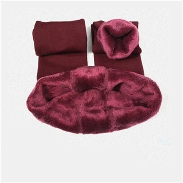 Fashionable Warm Fur Leggings - Inspiren-Ezone