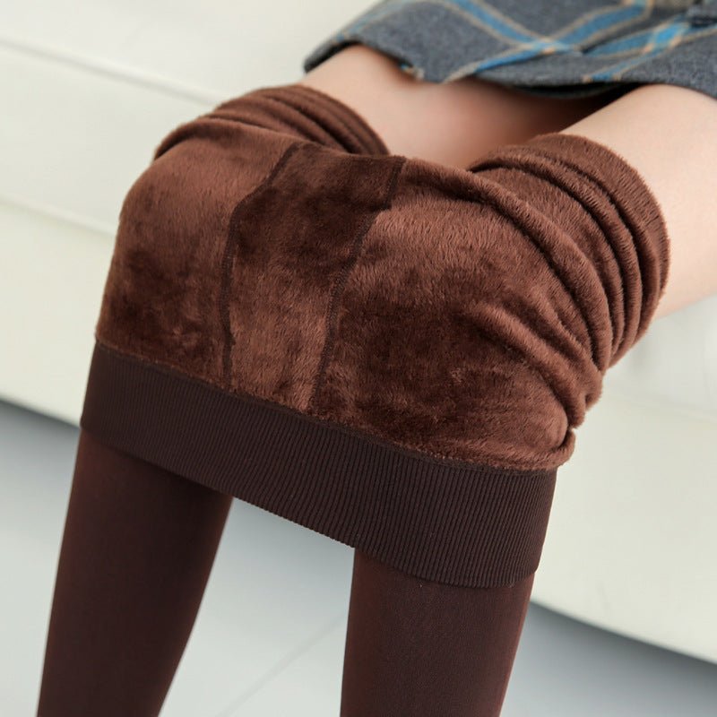 Fashionable Warm Fur Leggings - Inspiren-Ezone