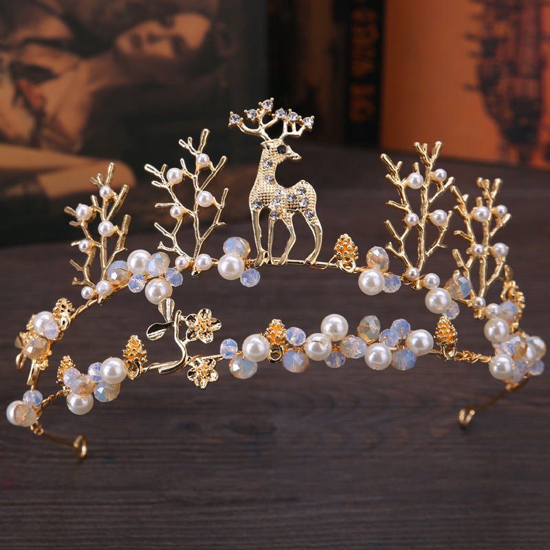 Fawn Crown Golden Animal Wedding Accessories - Inspiren-Ezone