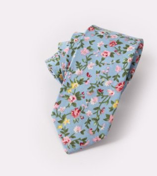 Floral Tie Cotton Printing Men's Wedding Tie - Inspiren-Ezone