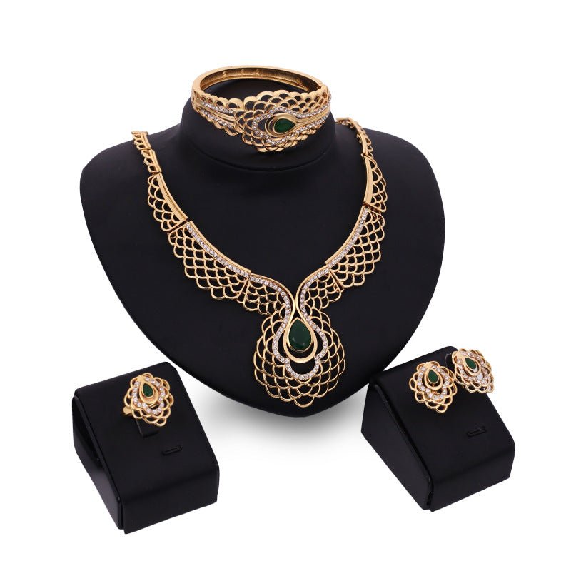 Four-piece Necklace, Earrings And Bracelets - Inspiren-Ezone