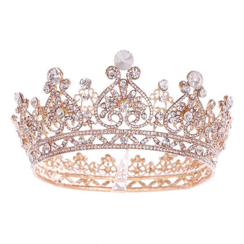 Heart-shaped Rhinestone Big European And American Princess Crown Hair Accessories - Inspiren-Ezone