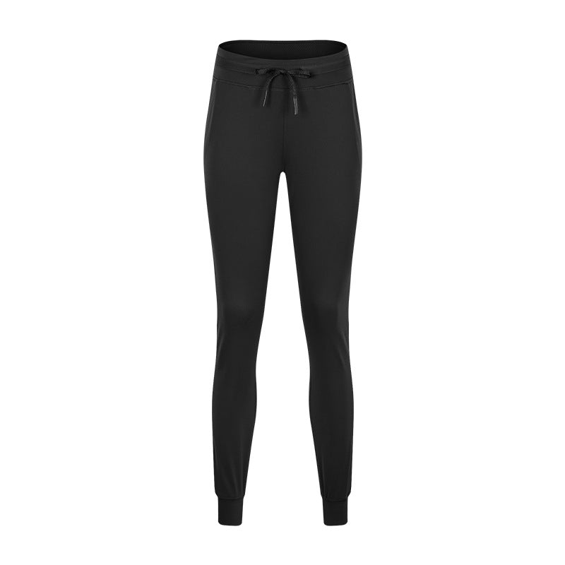 High-waist Yoga Women's Quick-drying Elasticated Slim Slimming Track Pants - Inspiren-Ezone