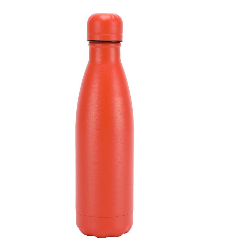 Insulated Stainless Steel Water Bottle Mug Rubber Painted Surface Vacuum Flask Coffee Cup Bottle - Inspiren-Ezone