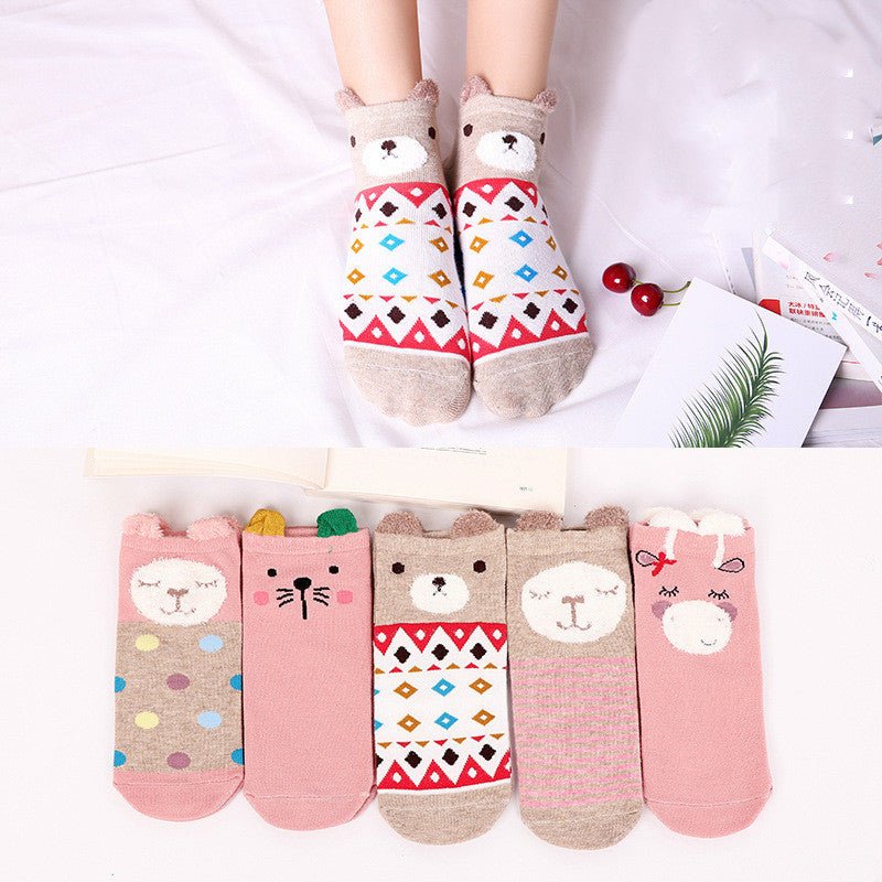 Invisible cute spring and autumn day socks - Inspiren-Ezone
