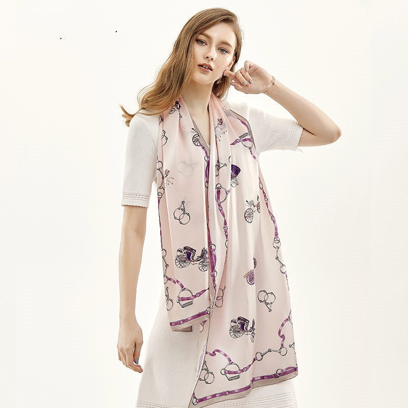 Jewel butterfly silk scarf - Inspiren-Ezone
