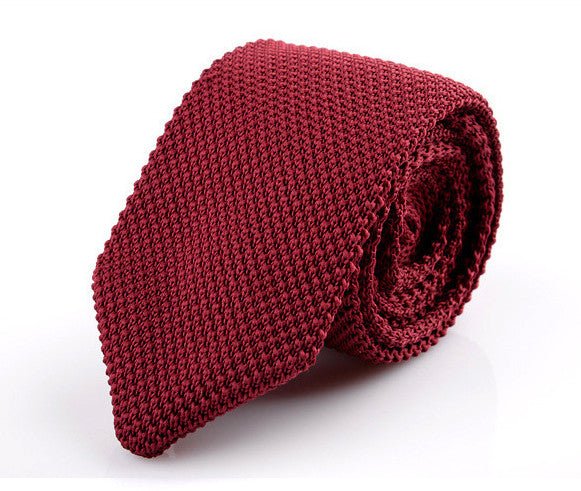 Korean Version Of British Retro Fashion Wool Hand-made Tide Sharp-pointed Necktie - Inspiren-Ezone