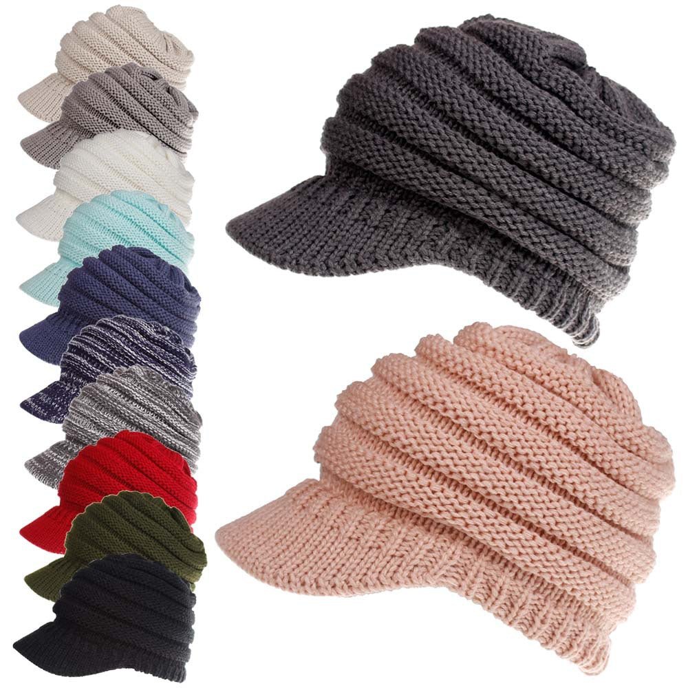Ladies knitted baseball cap - Inspiren-Ezone