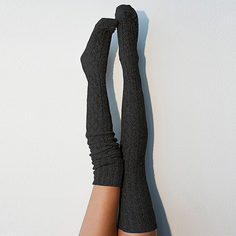 Long knitted pile socks - Inspiren-Ezone