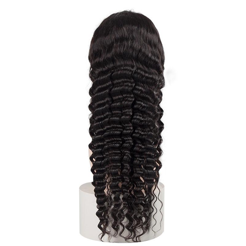 Loose Deep Wave 13x6 Transparent Lace Frontal Brazilian Human Hair Wig - Inspiren-Ezone