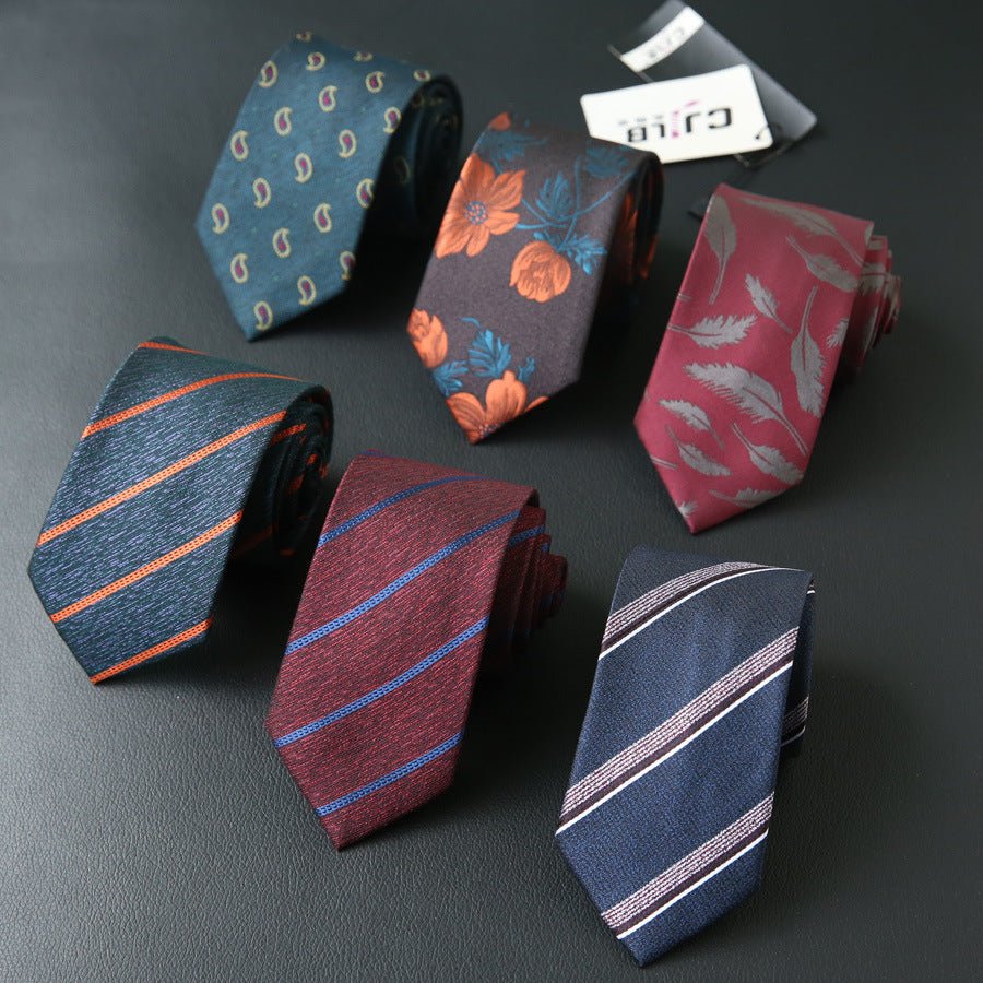Male business striped retro suit tie - Inspiren-Ezone