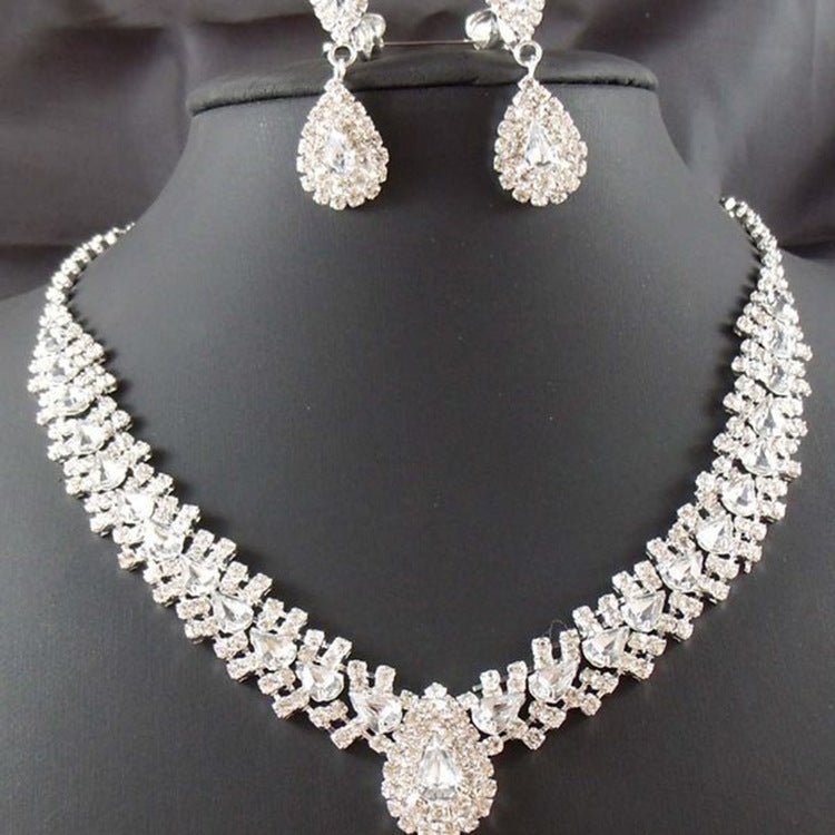 Manufacturers Selling Bride Wedding Accessories Earrings Set Drop Necklace - Inspiren-Ezone