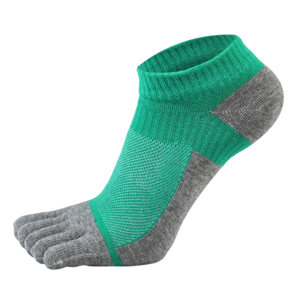 Men's Cotton Pure Stitching Mesh Five-finger Socks - Inspiren-Ezone