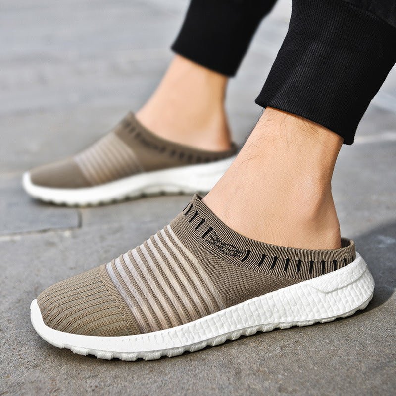 Men's Sandals Mesh Breathable Semi Slippers - Inspiren-Ezone
