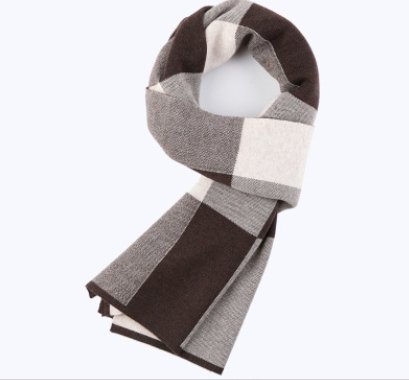Men's scarf wool plaid scarf scarf winter scarf processing wholesale gift ladies knitting stitching - Inspiren-Ezone
