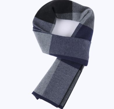 Men's scarf wool plaid scarf scarf winter scarf processing wholesale gift ladies knitting stitching - Inspiren-Ezone