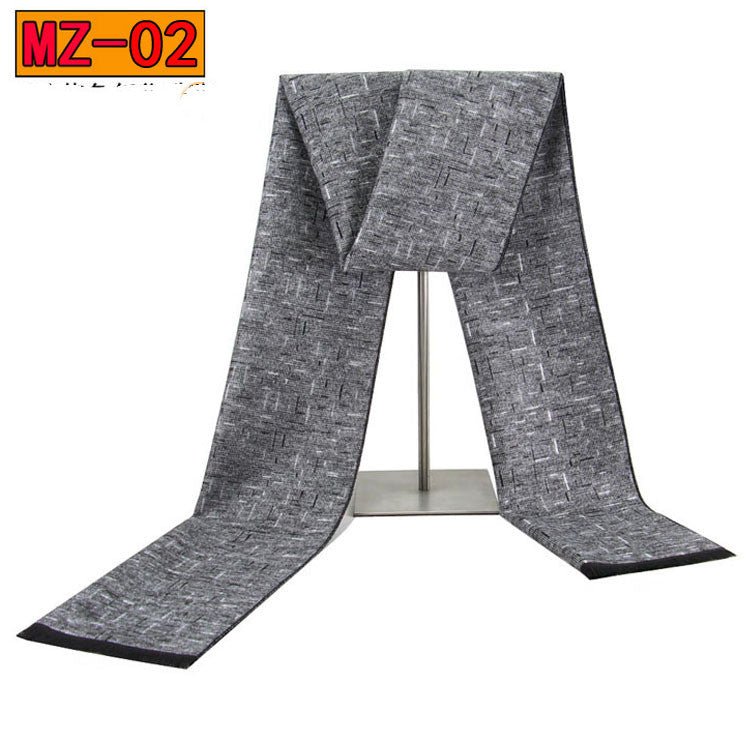 Men's warm winter thick plaid scarf - Inspiren-Ezone